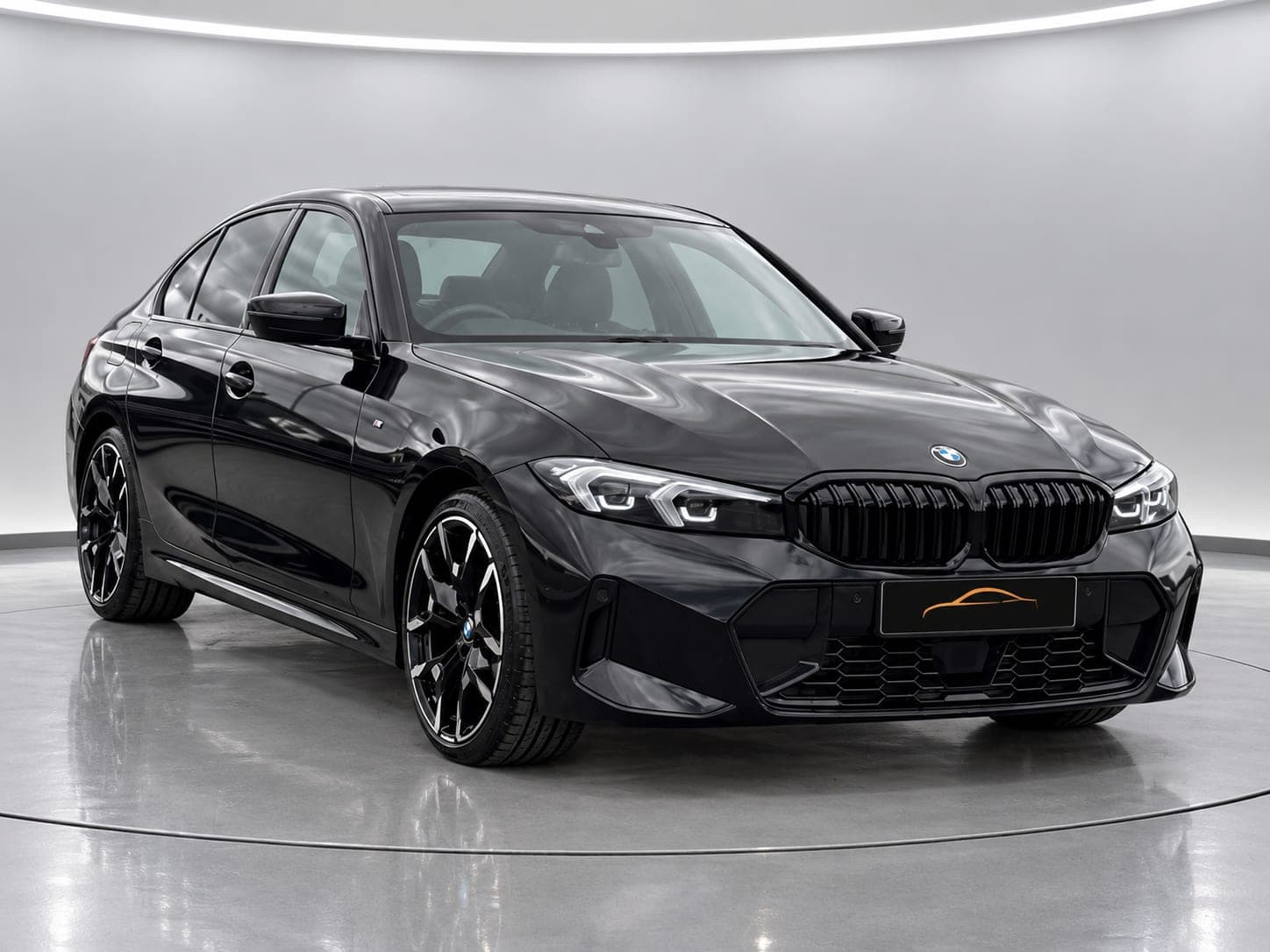 BMW 3 Series 320i M Sport in black, front three-quarter view