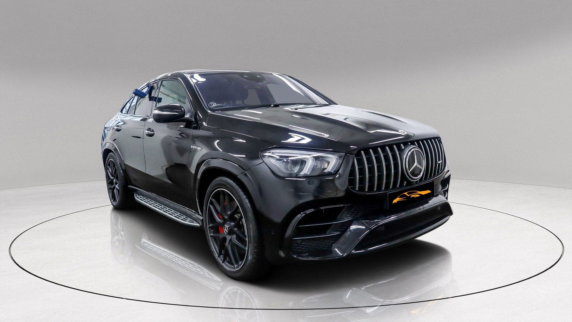 Mercedes-AMG GLE 63 S Coupe in black, front three-quarter view