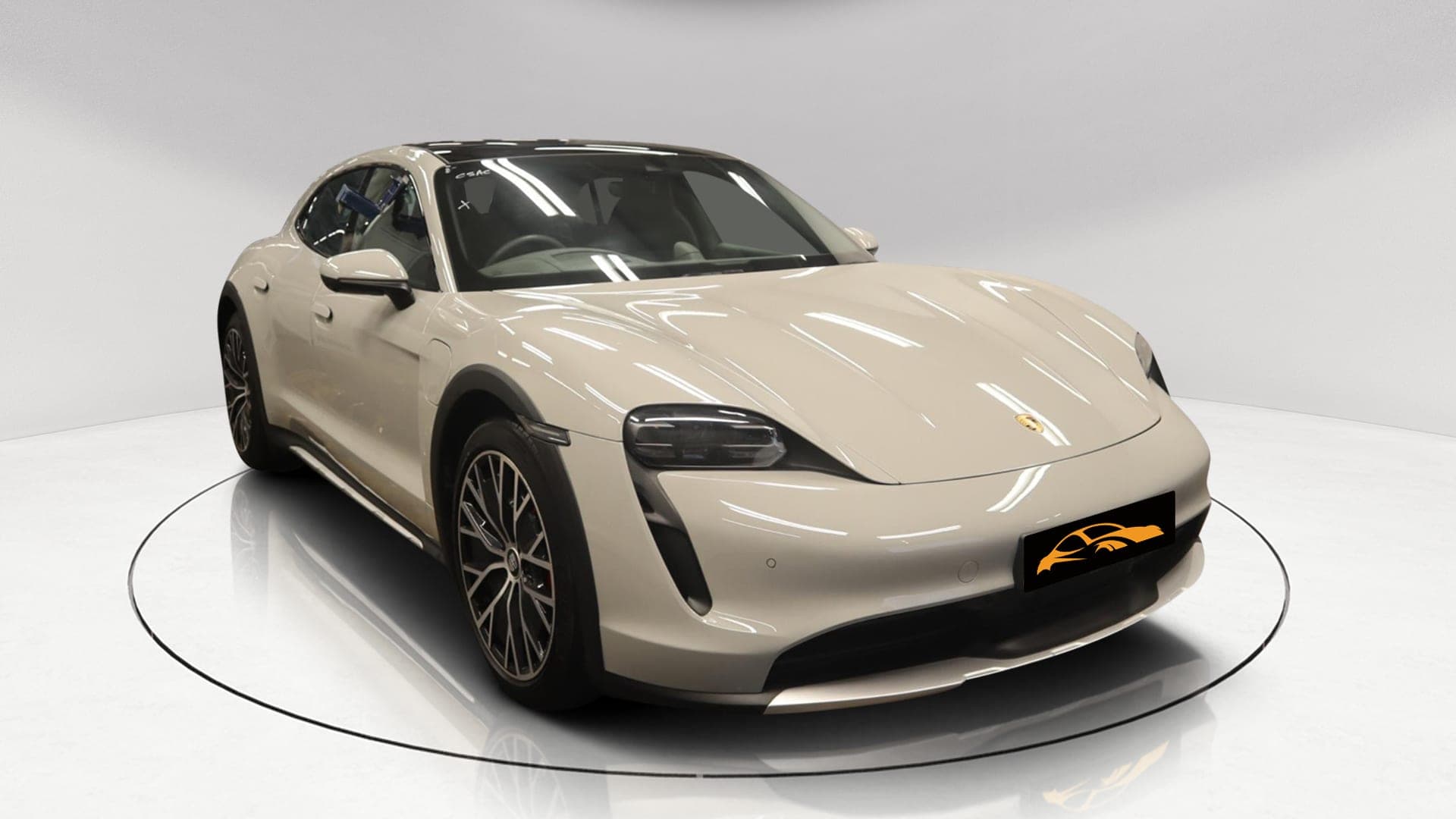 Porsche Taycan Cross Turismo, front three-quarter view